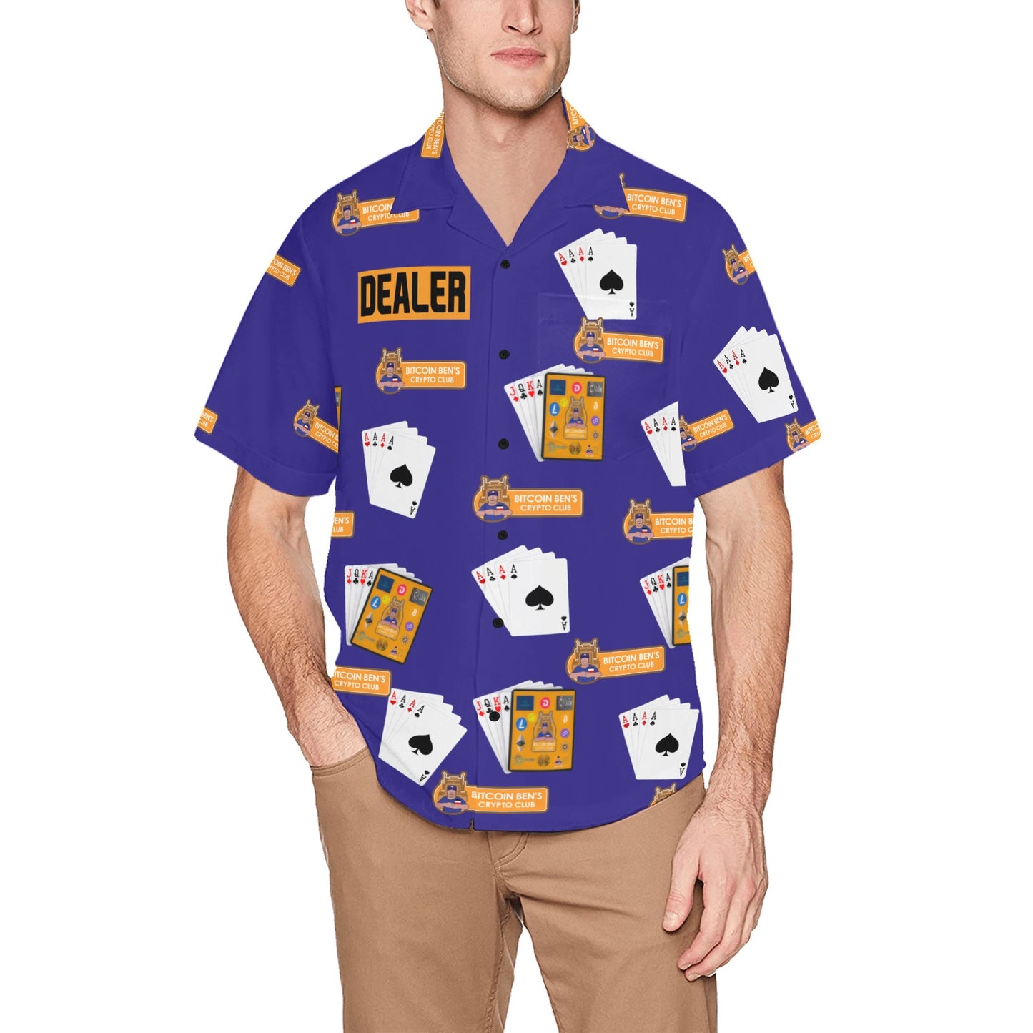 Bitcoin Ben Crypto Club Dealer Hawaiian Shirt