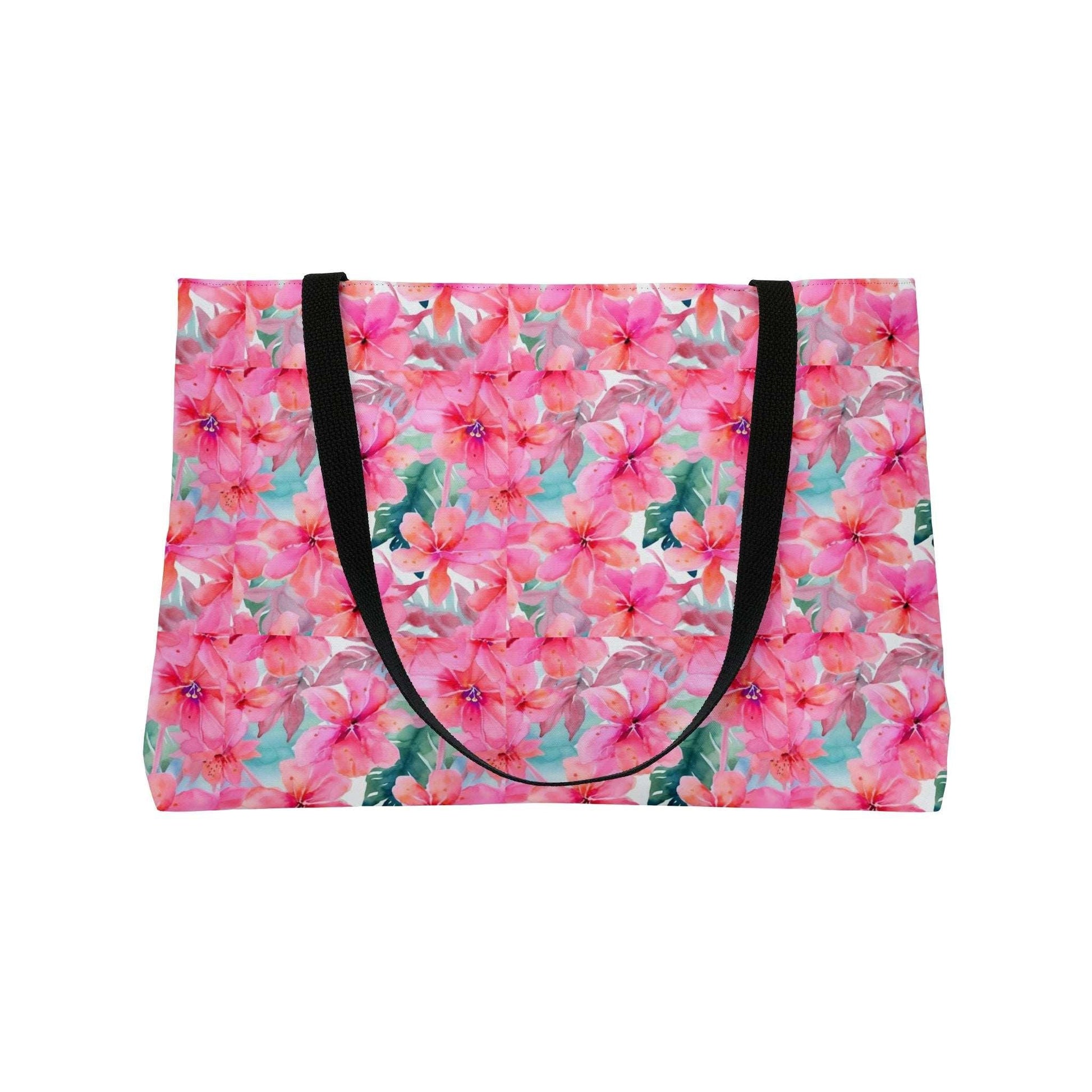 Miniaday Designs Hibiscus Whimsy Pink Weekender Tote Bag - Miniaday Designs, LLC.