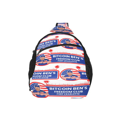 Miniaday Designs Bitcoin Ben Freedom Club All Over Print Chest Bag (Model 1719)