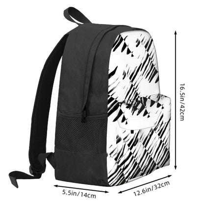 Ryan's Geometric Inspired Black and White Laptop Backpack