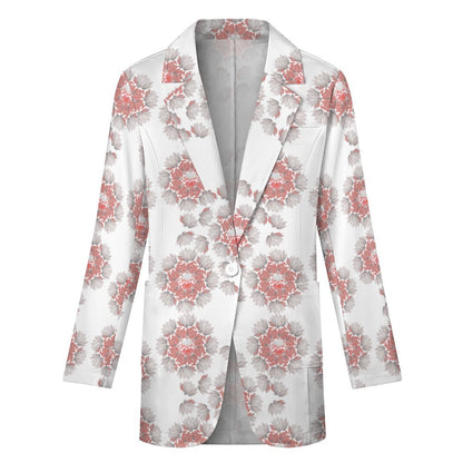 Miniaday Designs Small Lotus Blossoms Women's Blazer