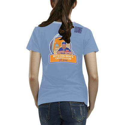 Want to Learn About Bitcoin St Louis  T-Shirt for Women (USA Size) (Model T40)