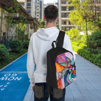 Rainbow Swirl Laptop Backpack