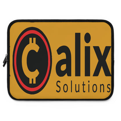 Miniaday Designs Calix Solutions Gold Laptop Sleeve