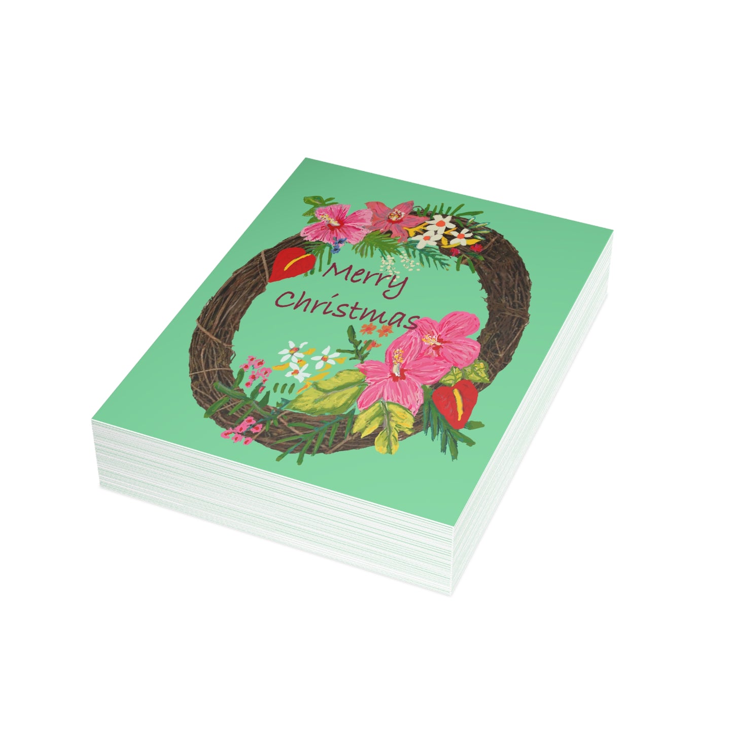 Miniaday Designs Tropical Christmas Postcard Bundles (envelopes included)