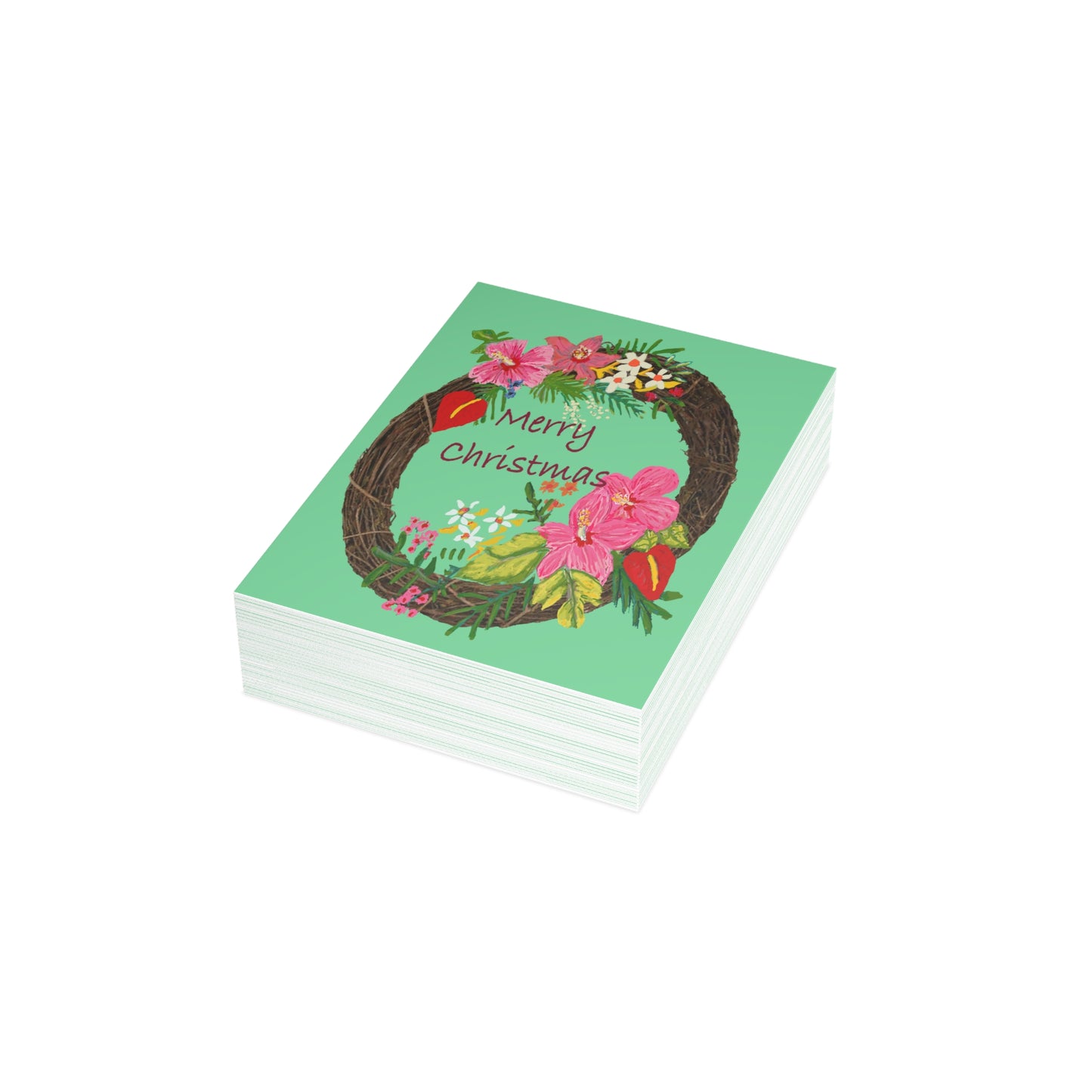 Miniaday Designs Tropical Christmas Postcard Bundles (envelopes included)