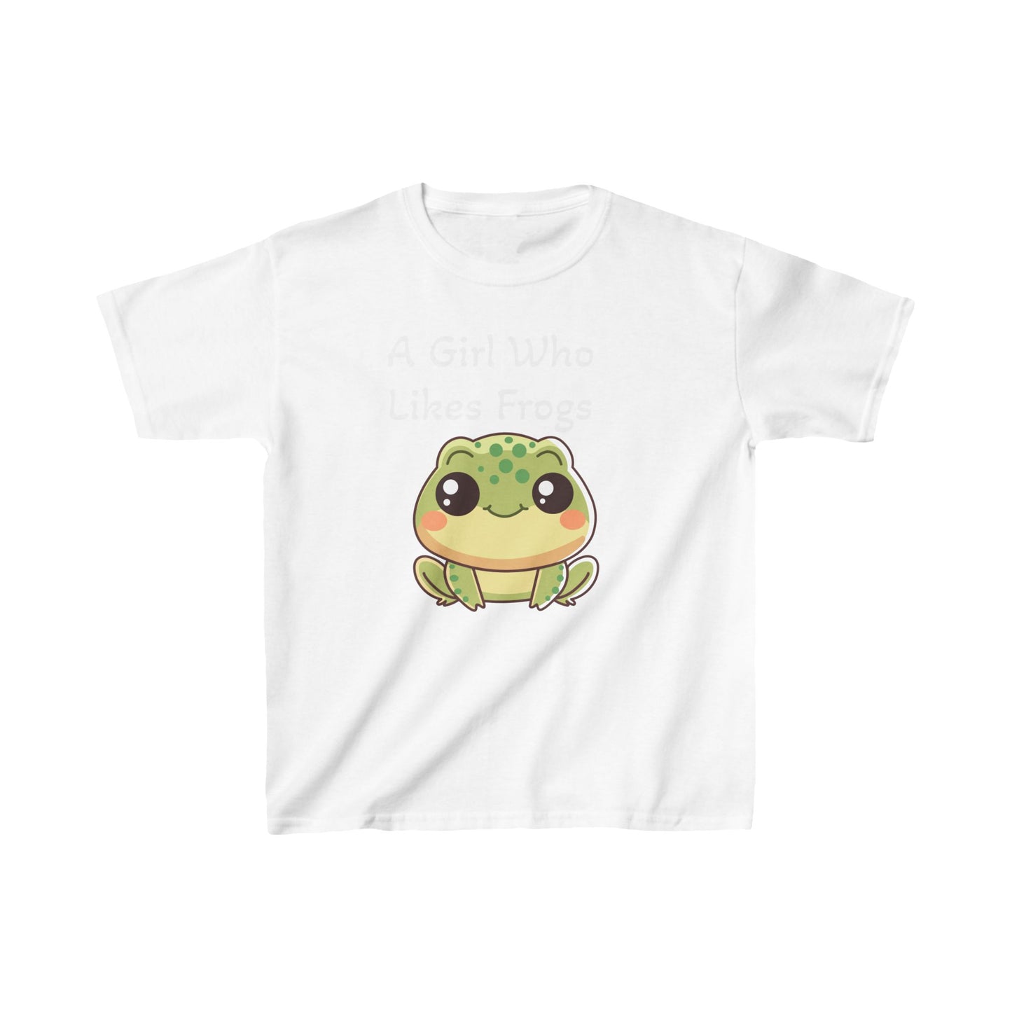 A Girl Who Likes Frogs Kids Heavy Cotton™ Tee