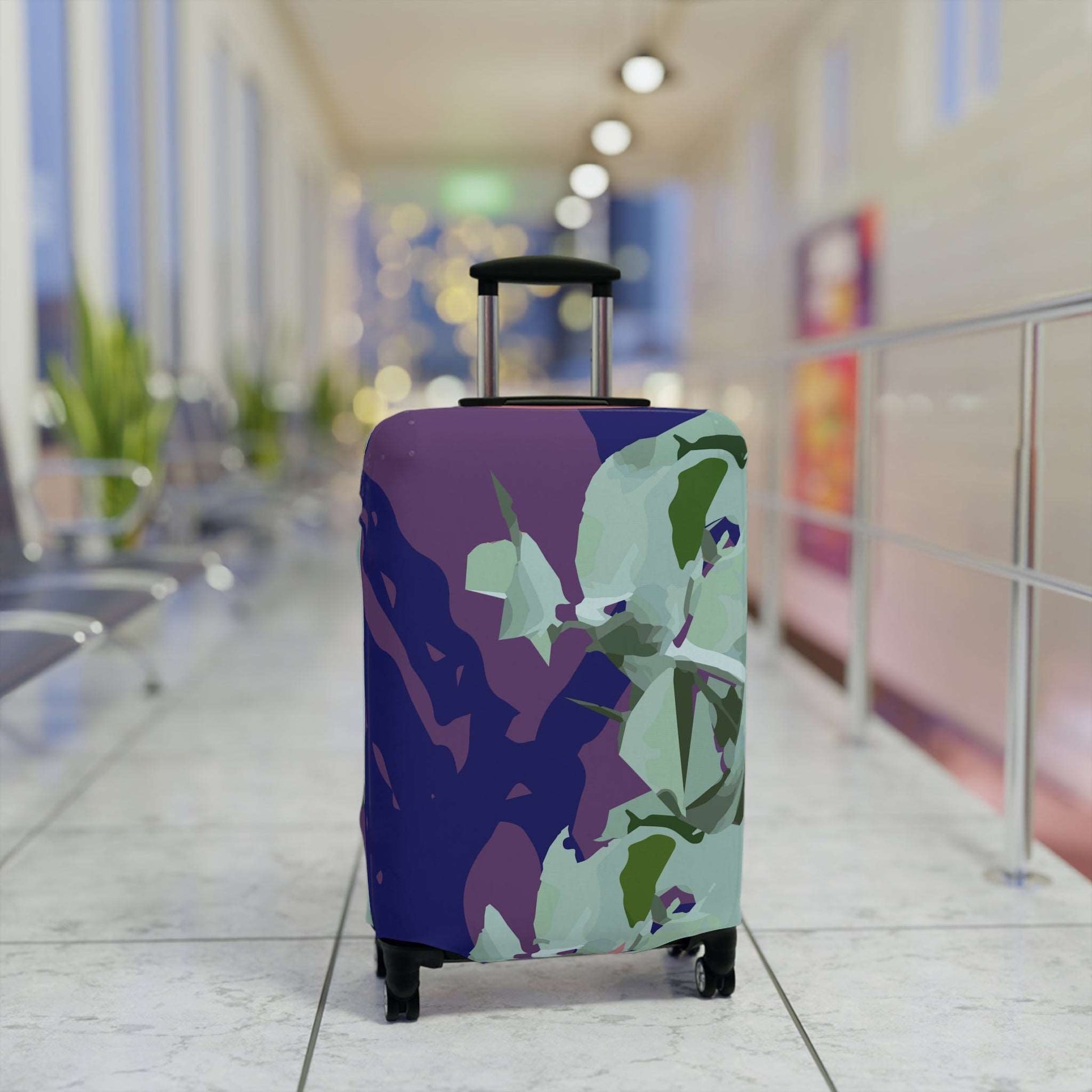 Floral Abstraction Harmony Collection by Miniaday Designs, LLC.  Luggage Cover