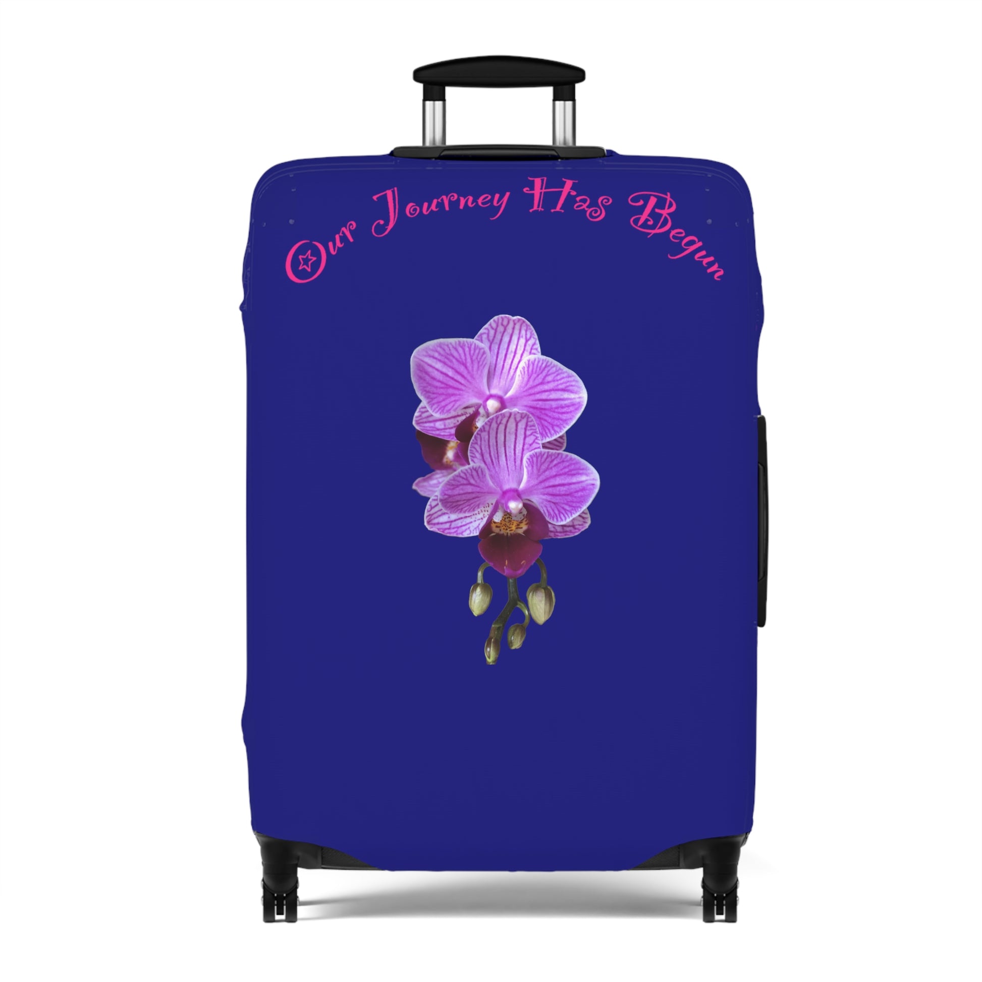 Lavender Voyage Collection by Miniaday Designs, LLC. Luggage Cover - Miniaday Designs, LLC.