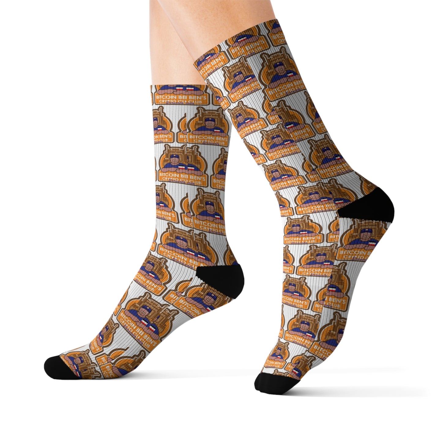 Bitcoin Ben Sarasota Club Sublimation Socks