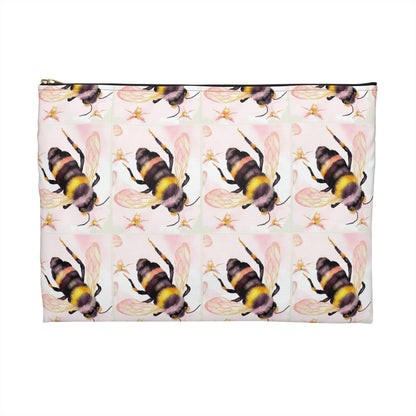 Miniaday Designs, LLC. Accessory Pouch 2 Sizes Bee-utiful Garden Banquet Collection - Miniaday Designs, LLC.