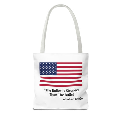 The Ballot is Stronger Than The Bullet Tote Bag (AOP)