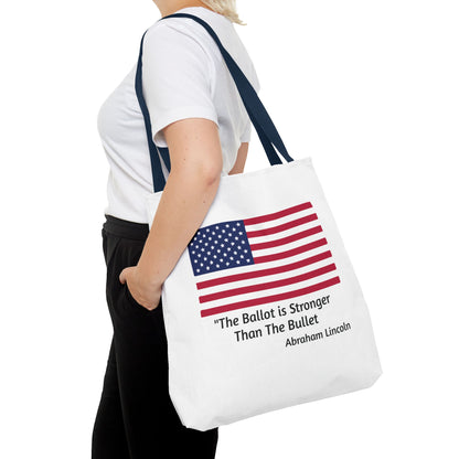 The Ballot is Stronger Than The Bullet Tote Bag (AOP)