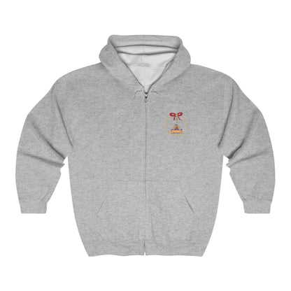 BBCC Massachusetts Christmas Unisex Heavy Blend™ Full Zip Hooded Sweatshirt - Miniaday Designs, LLC.