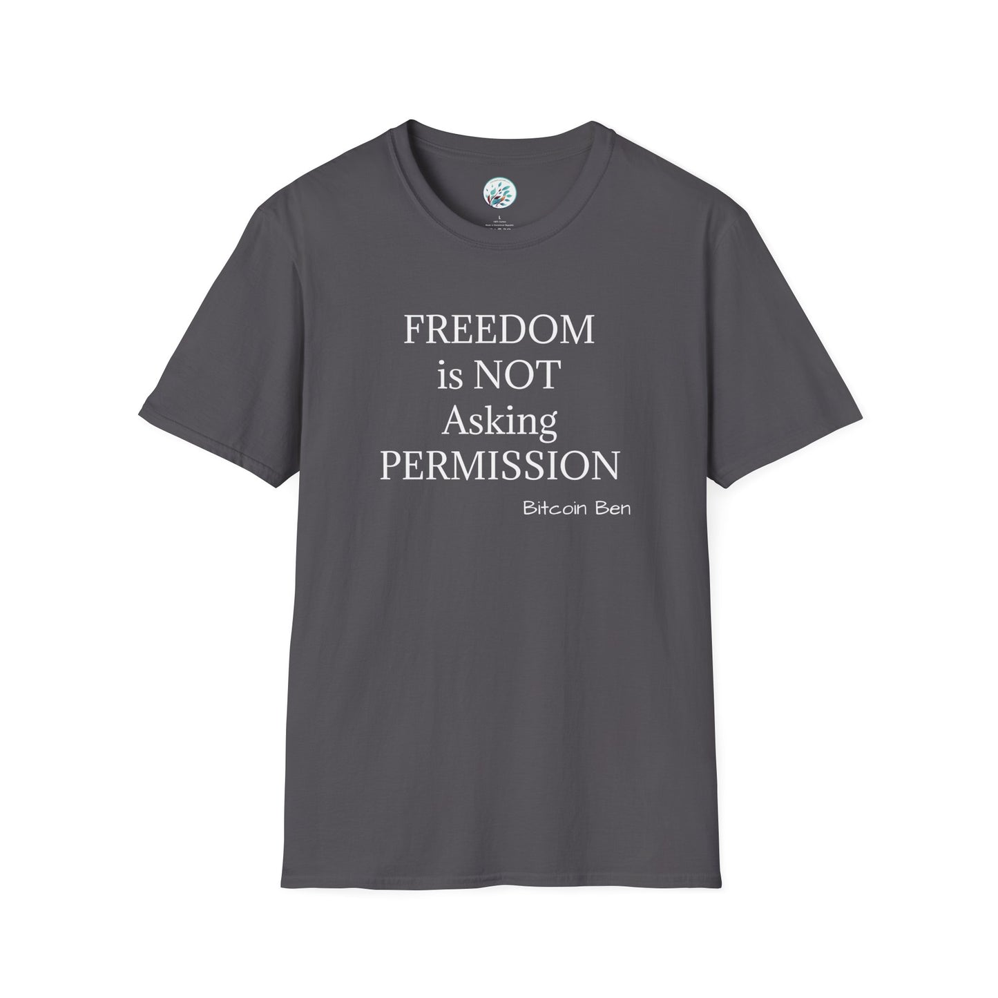 Bitcoin Ben Freedom Unisex Softstyle T-Shirt