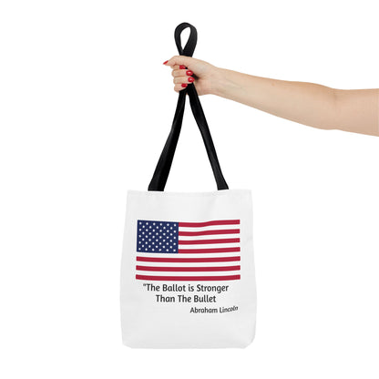 The Ballot is Stronger Than The Bullet Tote Bag (AOP)