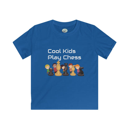 Cool Kids Play Chess Kids Softstyle Tee - Miniaday Designs, LLC.