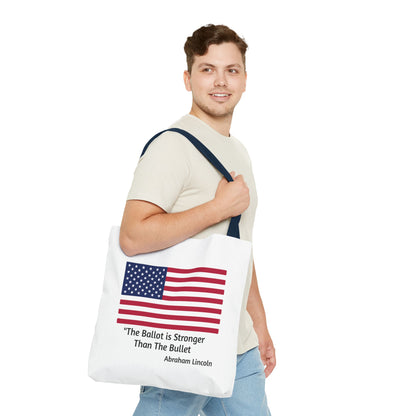 The Ballot is Stronger Than The Bullet Tote Bag (AOP)