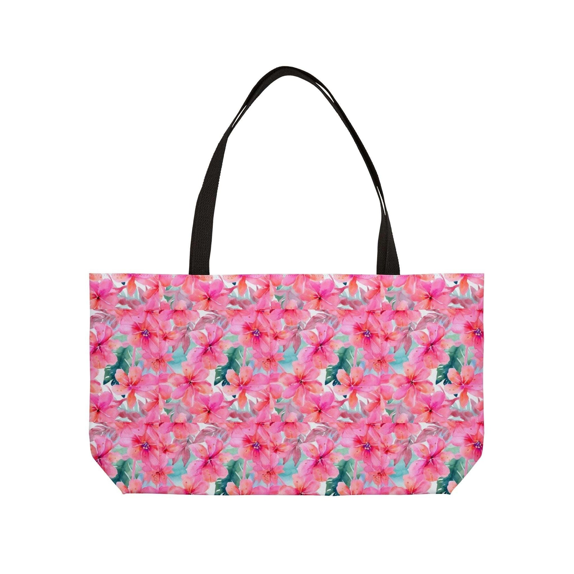 Miniaday Designs Hibiscus Whimsy Pink Weekender Tote Bag - Miniaday Designs, LLC.