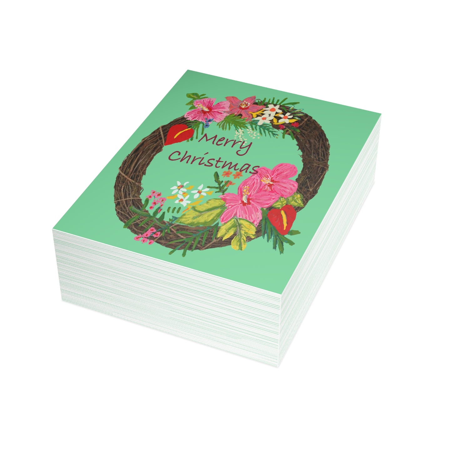 Miniaday Designs Tropical Christmas Postcard Bundles (envelopes included)