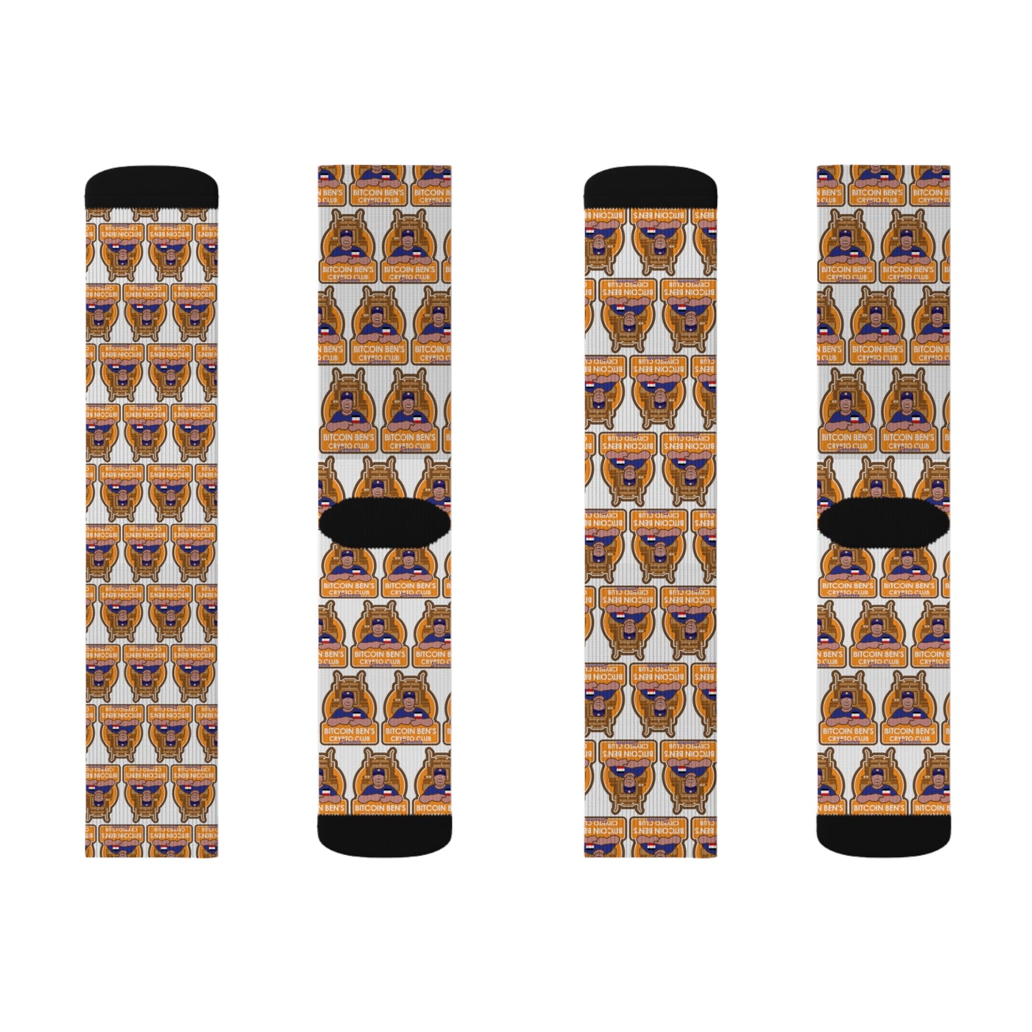 Bitcoin Ben Sarasota Club Sublimation Socks