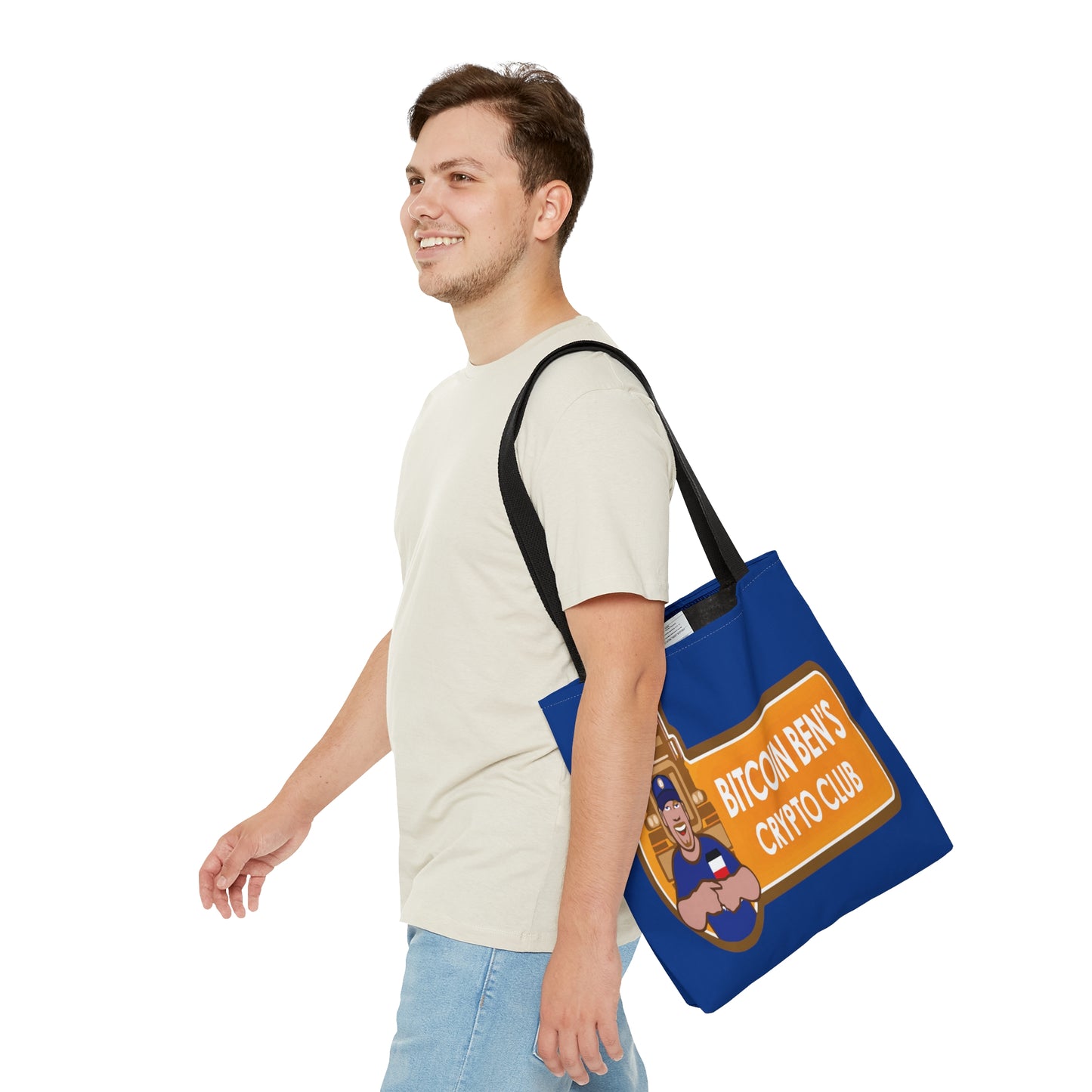 Miniaday Designs Bitcoin Ben BlueBolso Tote