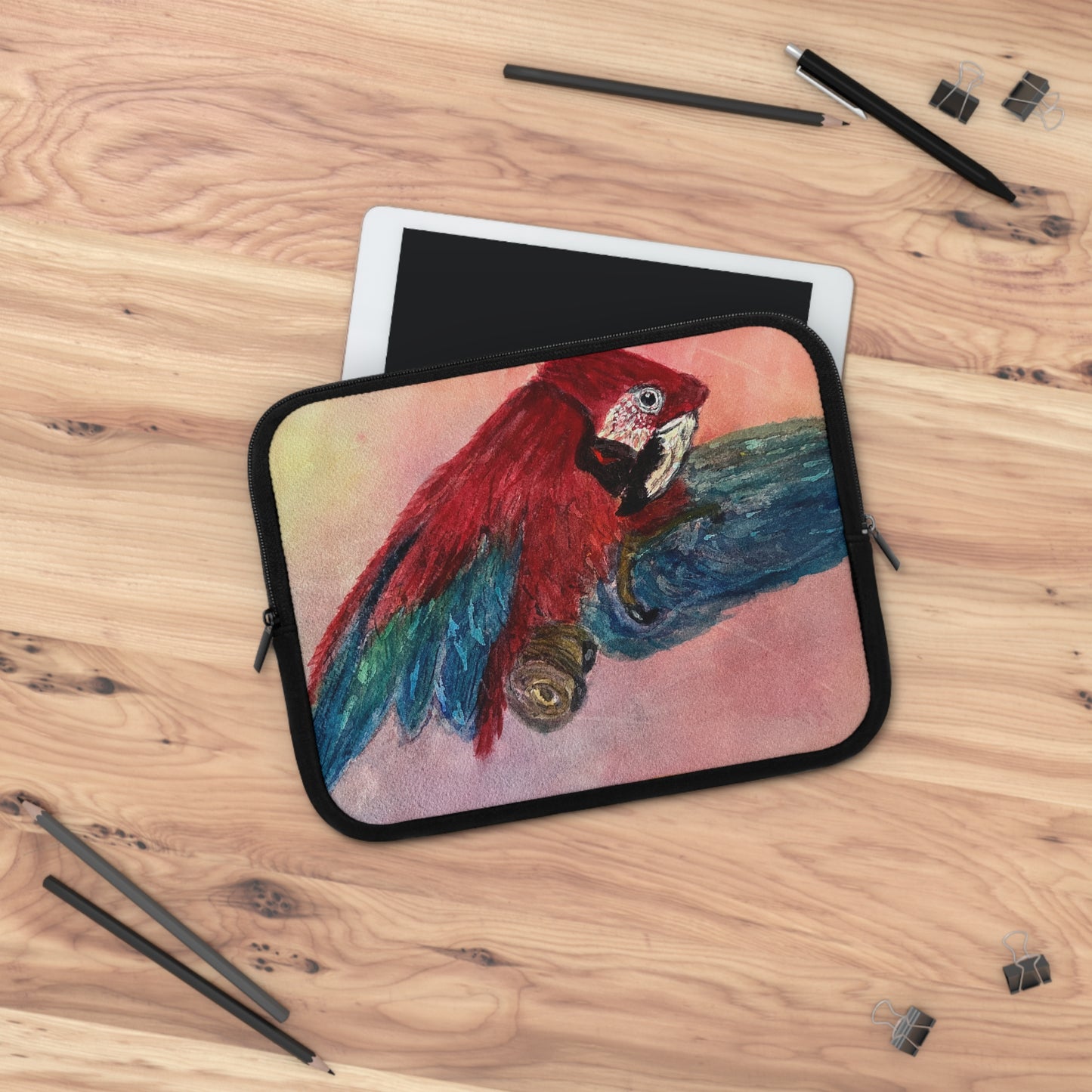 Miniaday Designs Parrot Funda para portátil unisex multicolor 