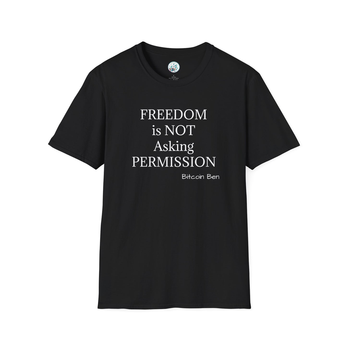 Bitcoin Ben Freedom Unisex Softstyle T-Shirt