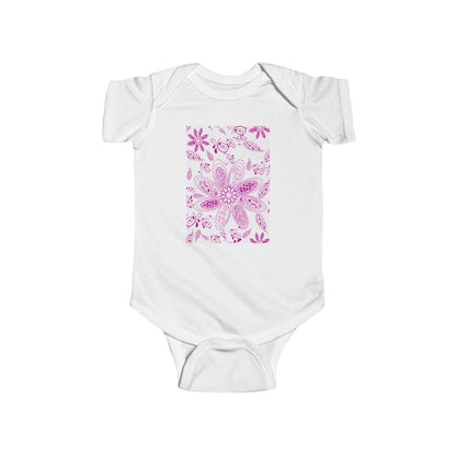 Magenta Paisley Infant Fine Jersey Bodysuit