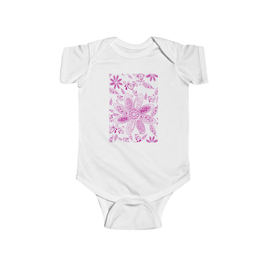 Magenta Paisley Infant Fine Jersey Bodysuit