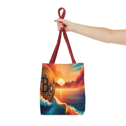 Ride the Wave with Bitcoin Tote Bag (AOP)