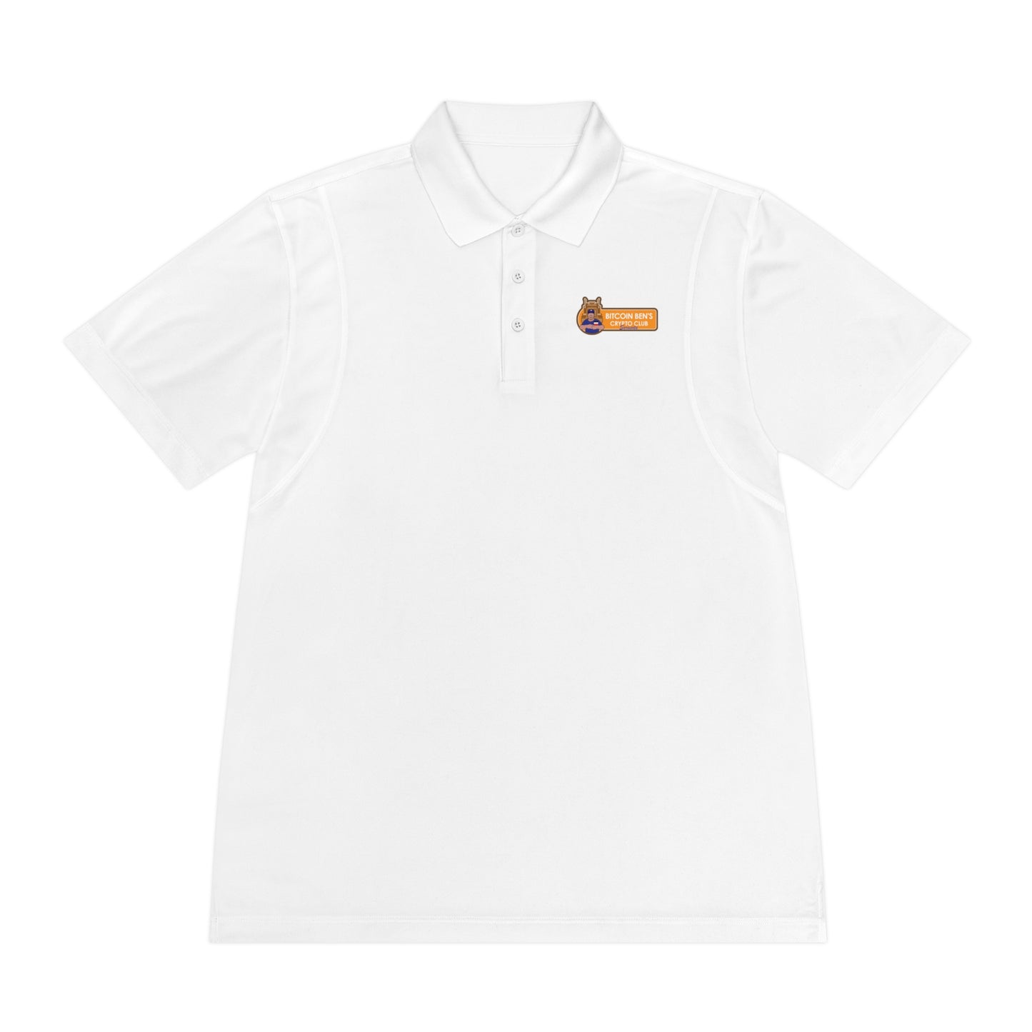 Bitcoin Ben Sarasota Sport Tek TK 650 Men's Sport Polo Shirt