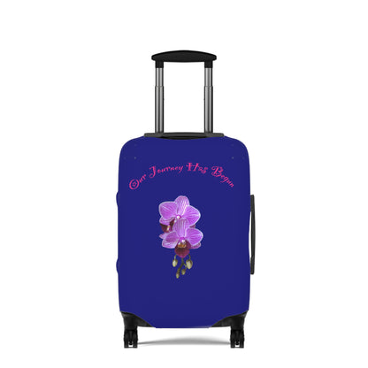 Lavender Voyage Collection by Miniaday Designs, LLC. Luggage Cover - Miniaday Designs, LLC.