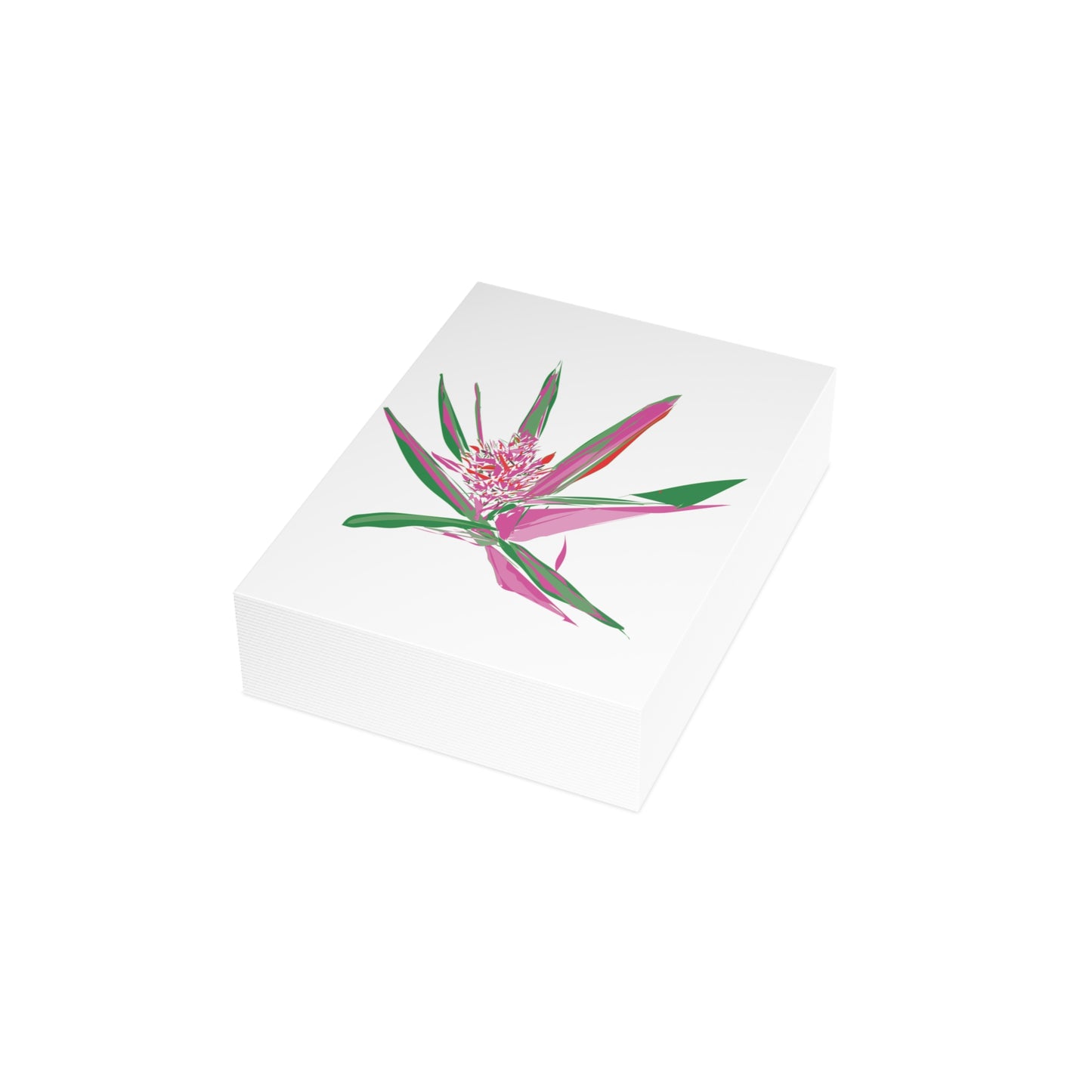 Miniaday Designs Greeting Cards  Abstract Pink Pineapple Blooms