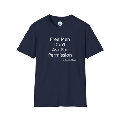 Bitcoin Ben Free Men Unisex Softstyle T-Shirt