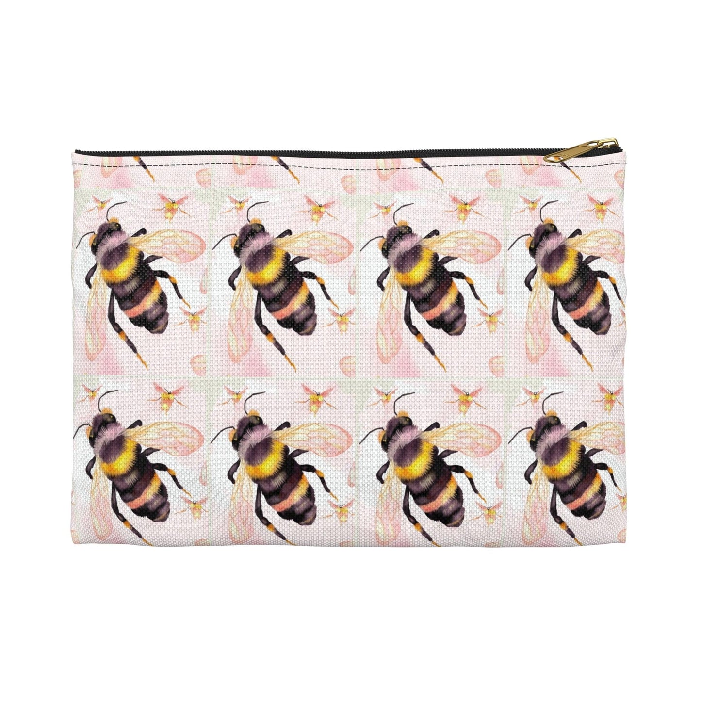 Miniaday Designs, LLC. Accessory Pouch 2 Sizes Bee-utiful Garden Banquet Collection - Miniaday Designs, LLC.