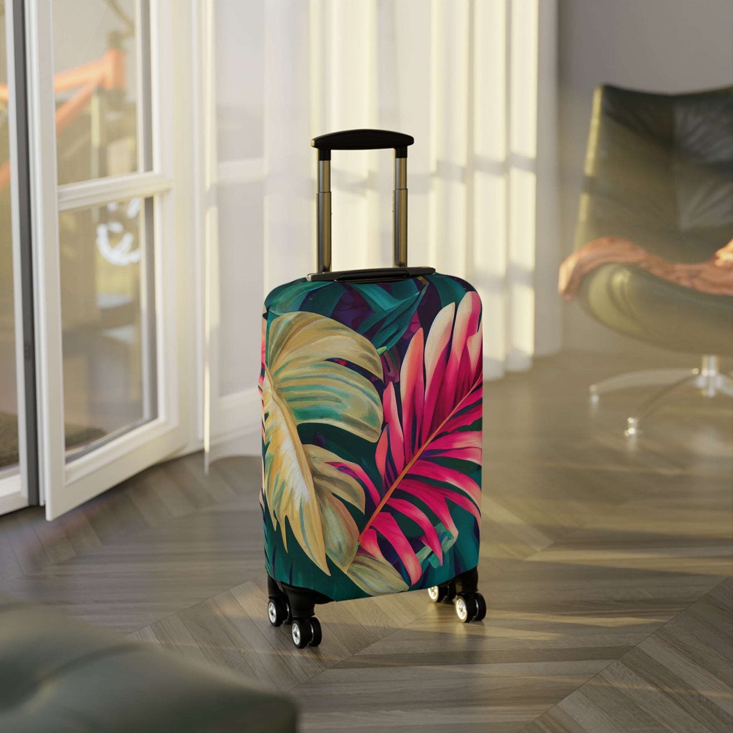 Enchanting Foliage: A Fusion of Realism and Exoticism in Brushwork by Miniaday Designs, LLC. Luggage Cover