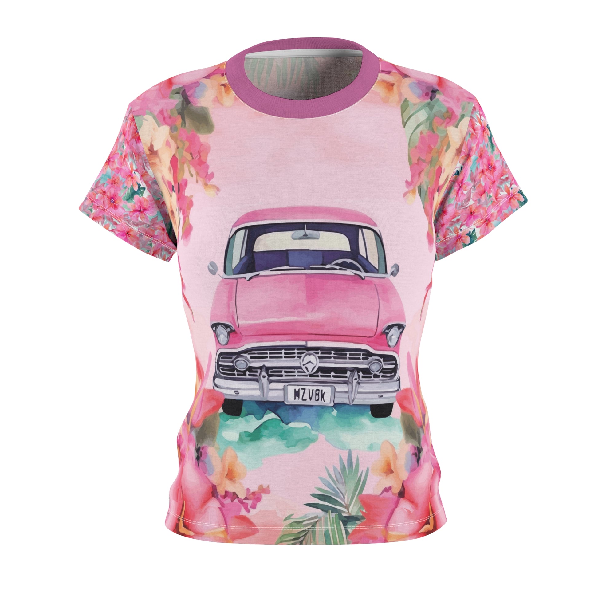 Pink Paradise Roadtrip Collection by Miniaday Designs, LLC. Women's Tee (XS-2XL) - Miniaday Designs, LLC.