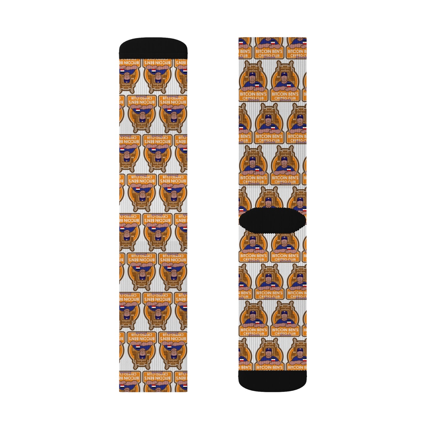 Bitcoin Ben Sarasota Club Sublimation Socks