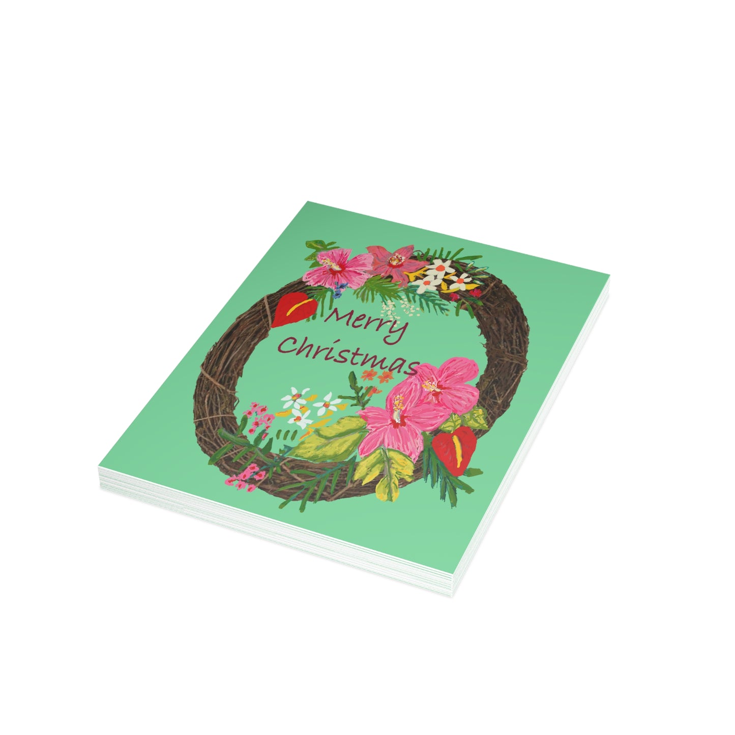 Miniaday Designs Tropical Christmas Postcard Bundles (envelopes included)