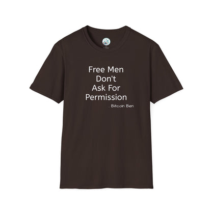 Bitcoin Ben Free Men Unisex Softstyle T-Shirt