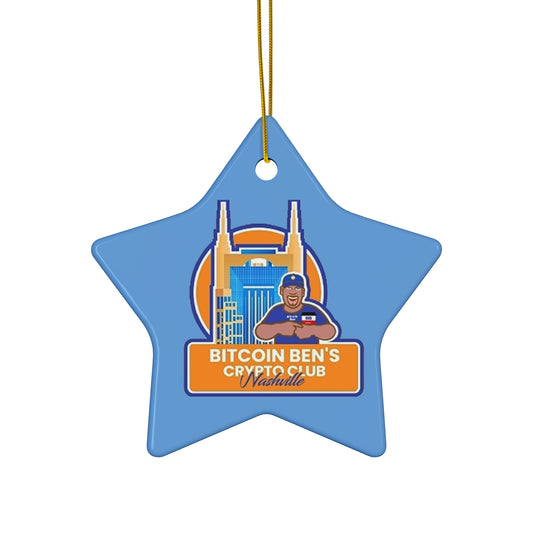 BBCC Nashville Ceramic Ornament (1 Ornament) - Miniaday Designs, LLC.