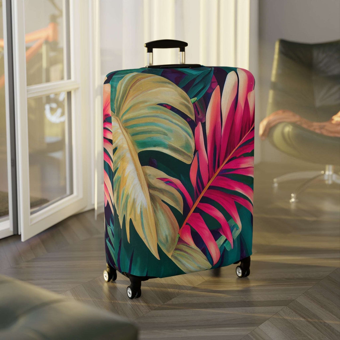 Enchanting Foliage: A Fusion of Realism and Exoticism in Brushwork by Miniaday Designs, LLC. Luggage Cover