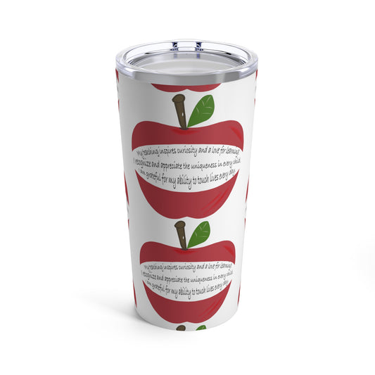 Miniaday Designs Tumbler 20oz for Elementary School Teachers Unisex White - Miniaday Designs, LLC.