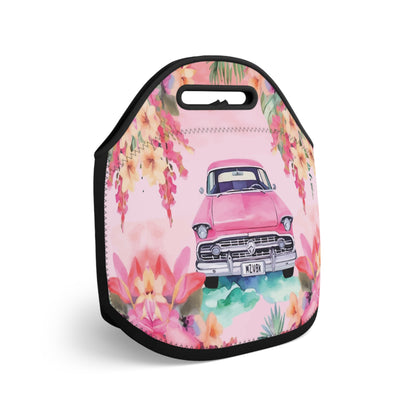 Pink Paradise Roadtrip Collection by Miniaday Designs, LLC. Neoprene Lunch Bag - Miniaday Designs, LLC.