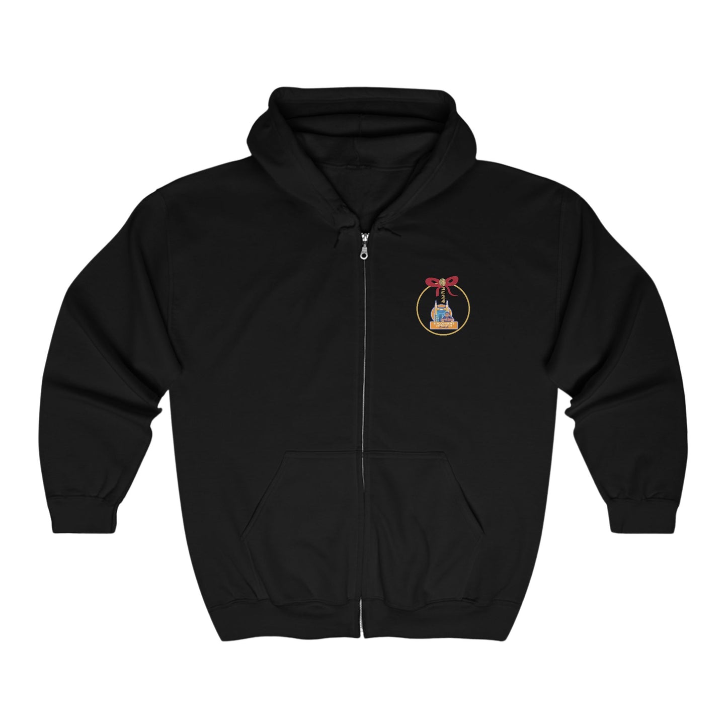 BBCC Nashville Christmas Unisex Heavy Blend™ Full Zip Hooded Sweatshirt - Miniaday Designs, LLC.