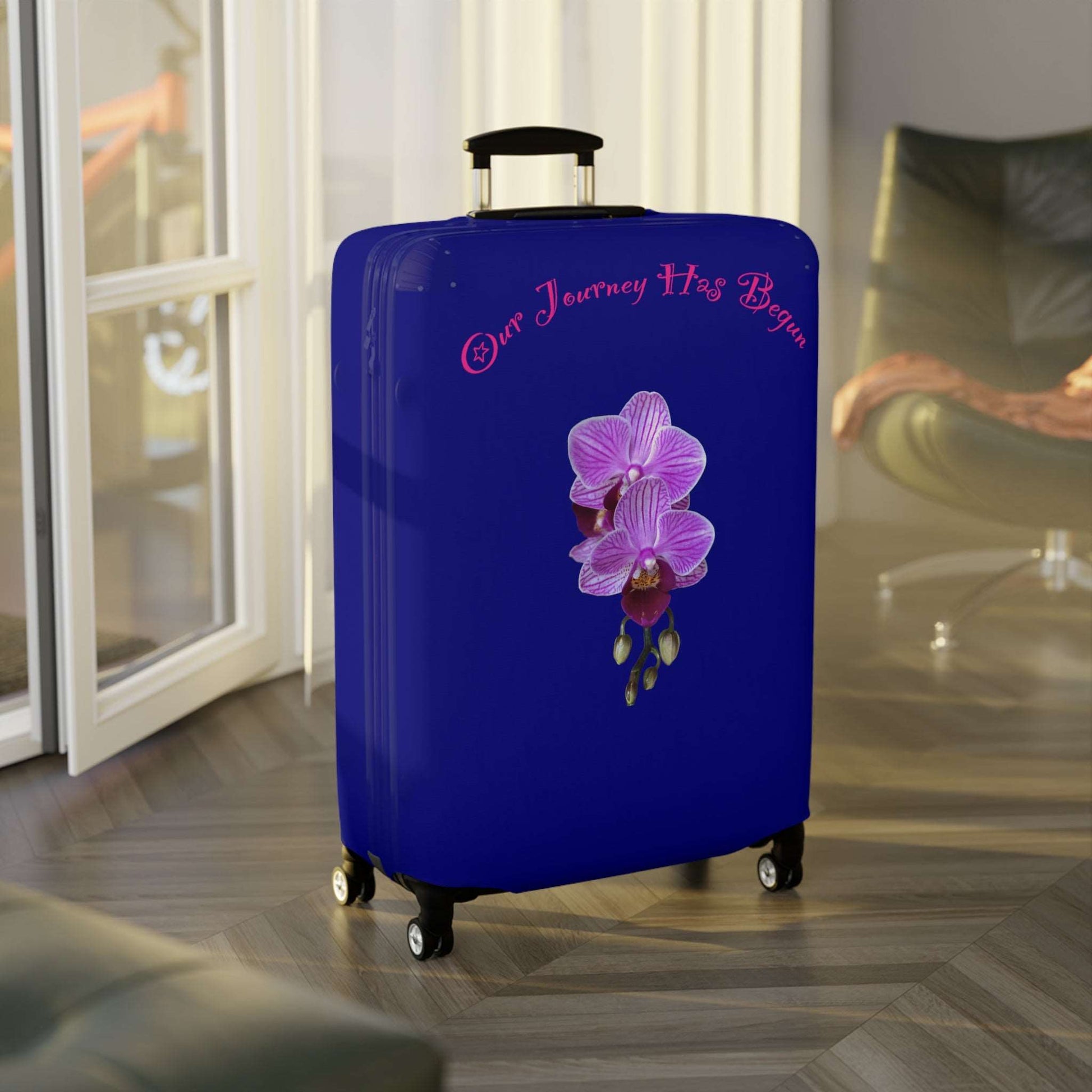 Lavender Voyage Collection by Miniaday Designs, LLC. Luggage Cover