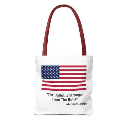 The Ballot is Stronger Than The Bullet Tote Bag (AOP)