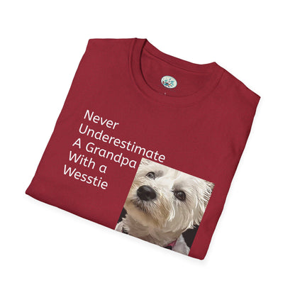 Never Understimate a Westie Unisex Softstyle T-Shirt