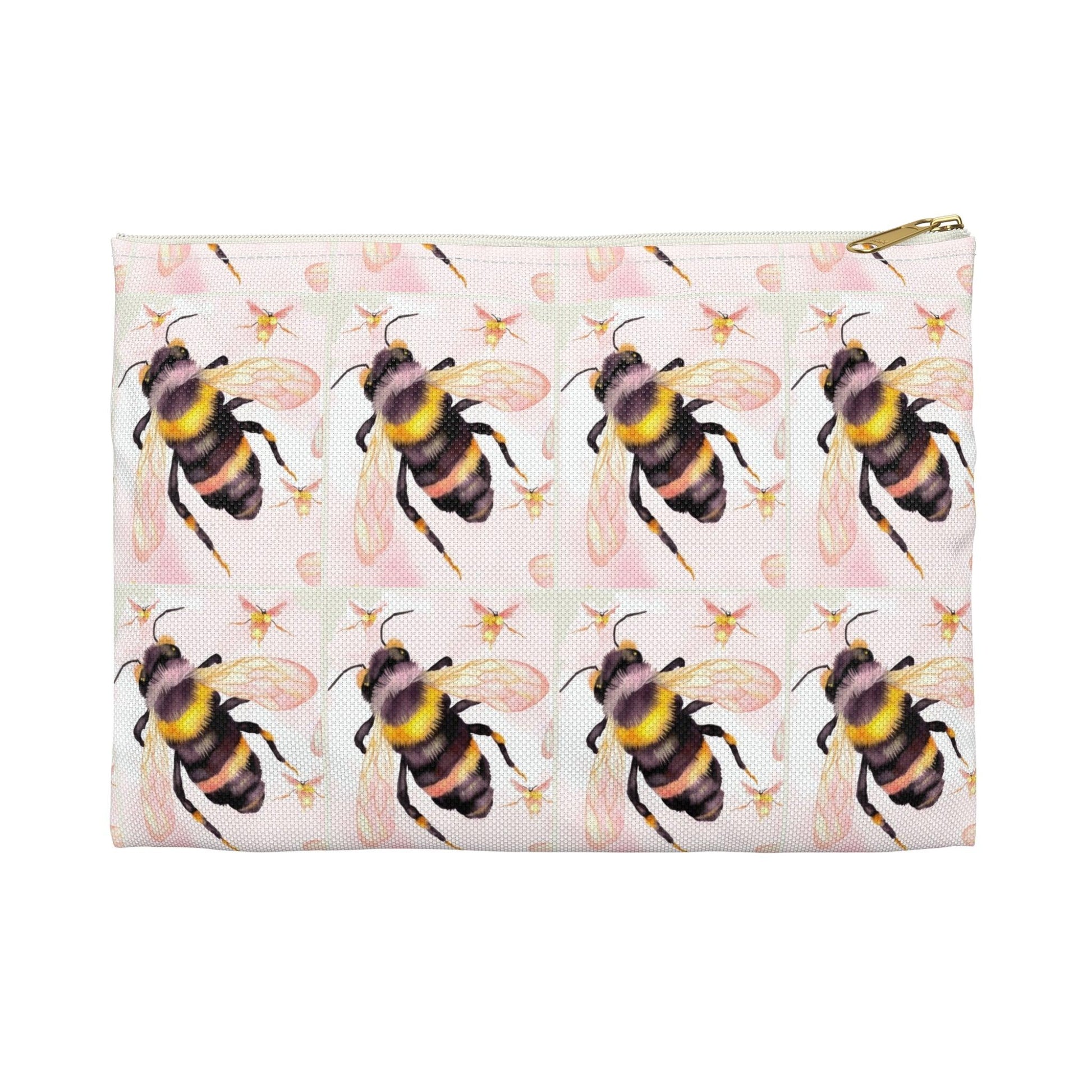 Miniaday Designs, LLC. Accessory Pouch 2 Sizes Bee-utiful Garden Banquet Collection - Miniaday Designs, LLC.